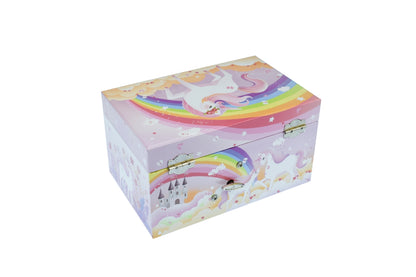 Rainbow Unicorn Music Box | Colorful Melody Treasure Chest