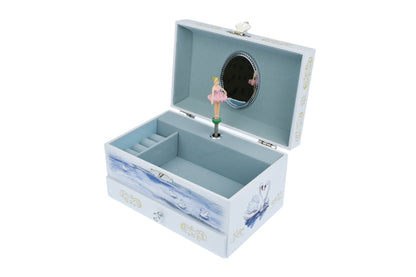 Azurea Ballerina Music Box | Elegant Swan Lake Melody in Blue