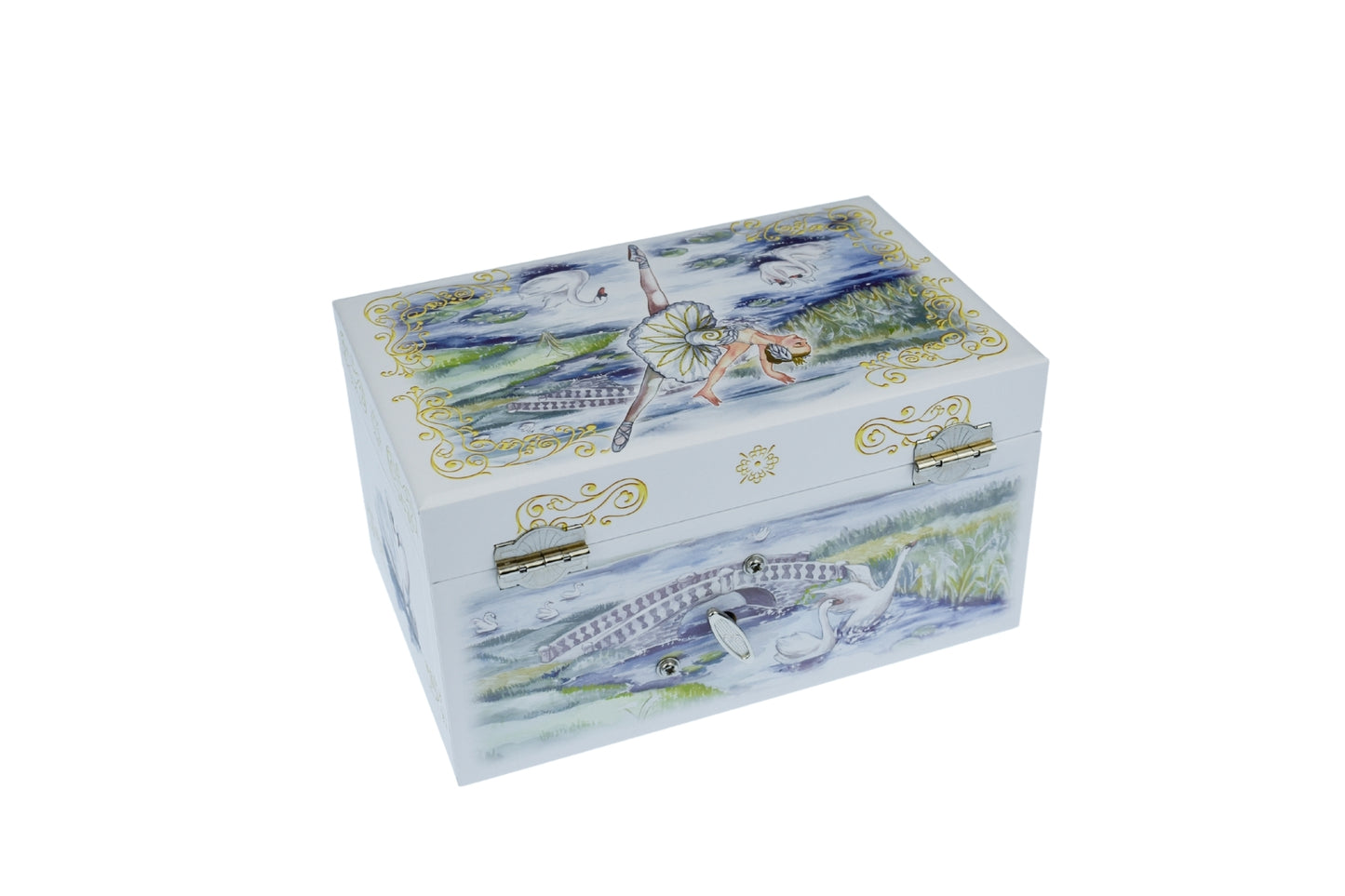 Azurea Ballerina Music Box | Elegant Swan Lake Melody in Blue