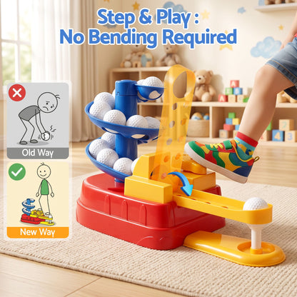 Keezi Kids Golf Toy Set with 20 Balls & 3 Adjustable Clubs