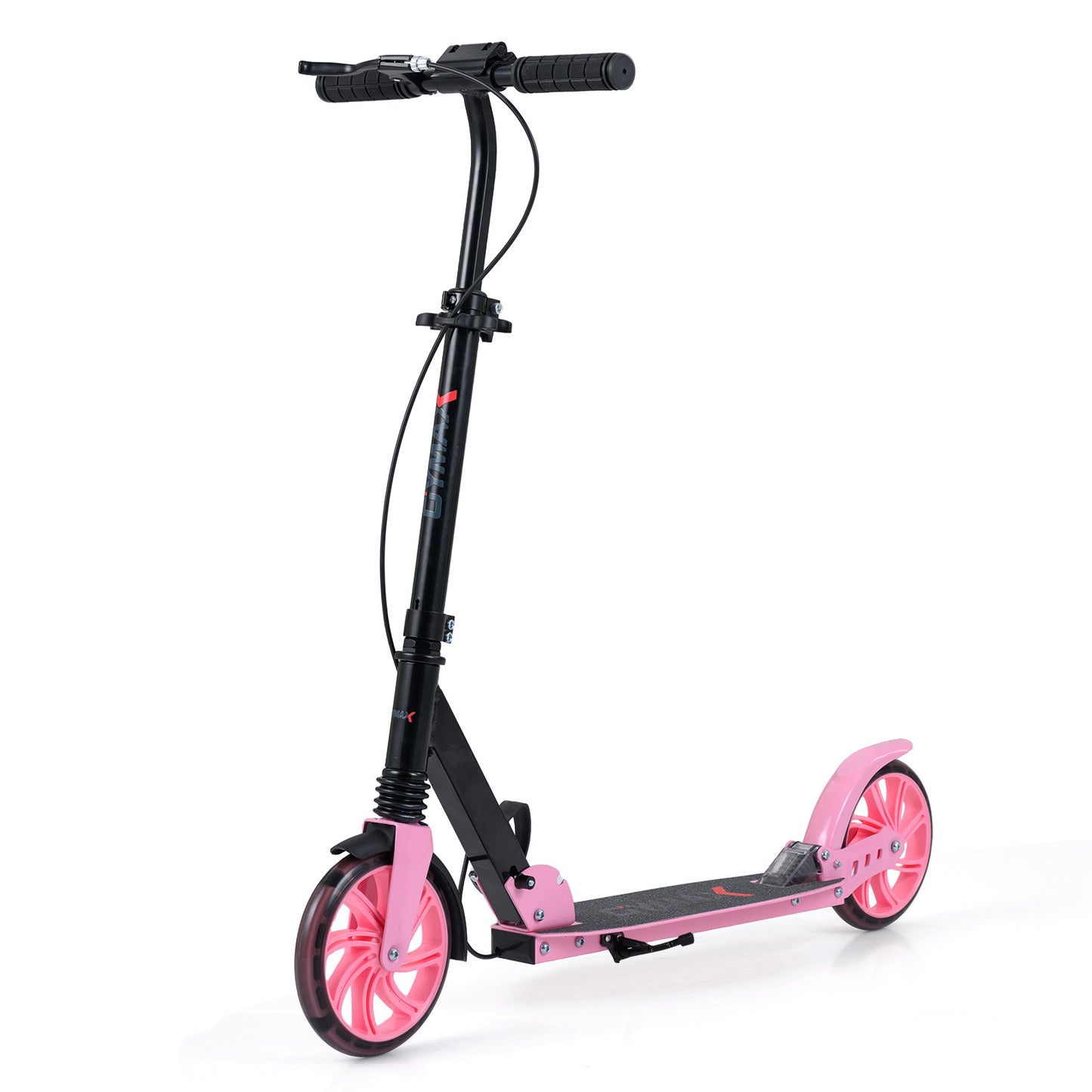 Pink Kids Kick Scooter | Light Up Wheels & Hand Brake