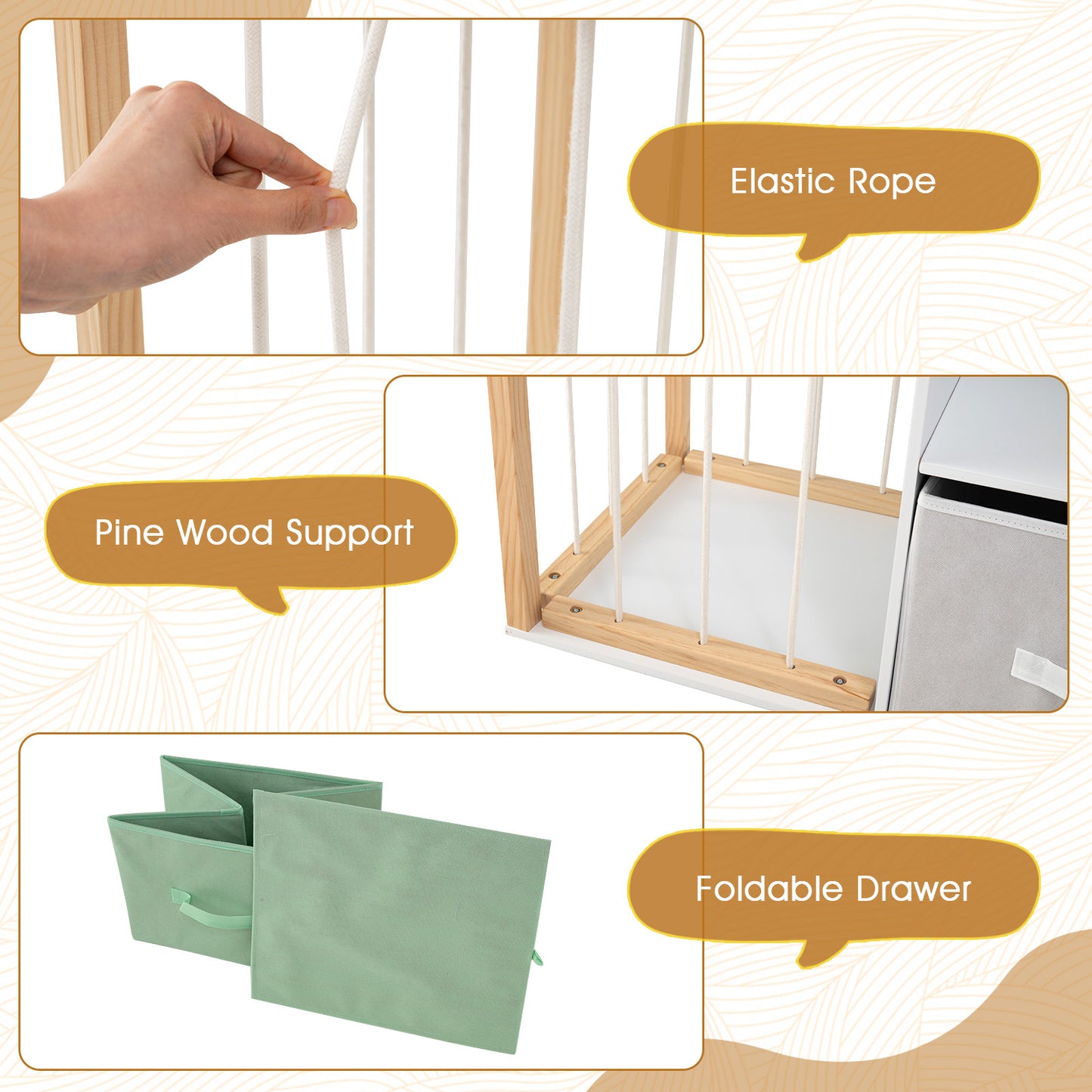 White Castle Kids Bookshelf | Stuffed Animal Storage Drawers