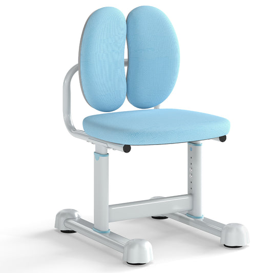 Blue Kids Desk Chair | Adjustable Height & Dual Back Support