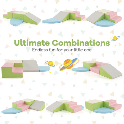 4 Piece Multicolour Toddler Foam Climbing Sliding Blocks | 4kg
