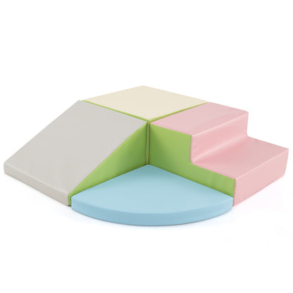 4 Piece Multicolour Toddler Foam Climbing Sliding Blocks | 4kg
