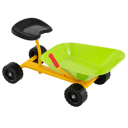 Green Ride On Sand Dumper | Heavy Duty Carbon Steel | 50kg