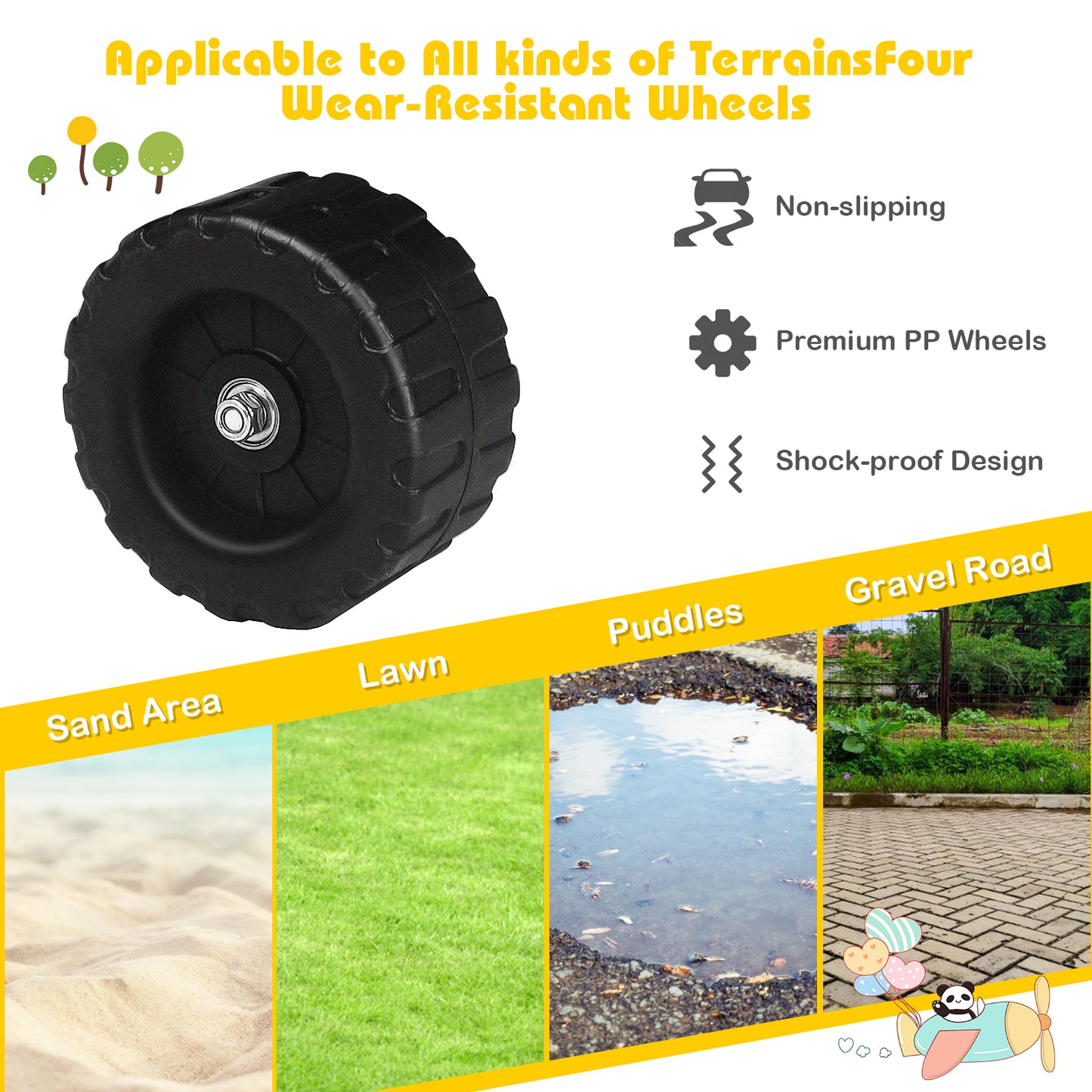 Red Kids Ride On Sand Dumper | Heavy Duty Carbon Steel 50kg