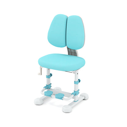 Blue Ergonomic Kids Study Chair | Adjustable Height & Footrest