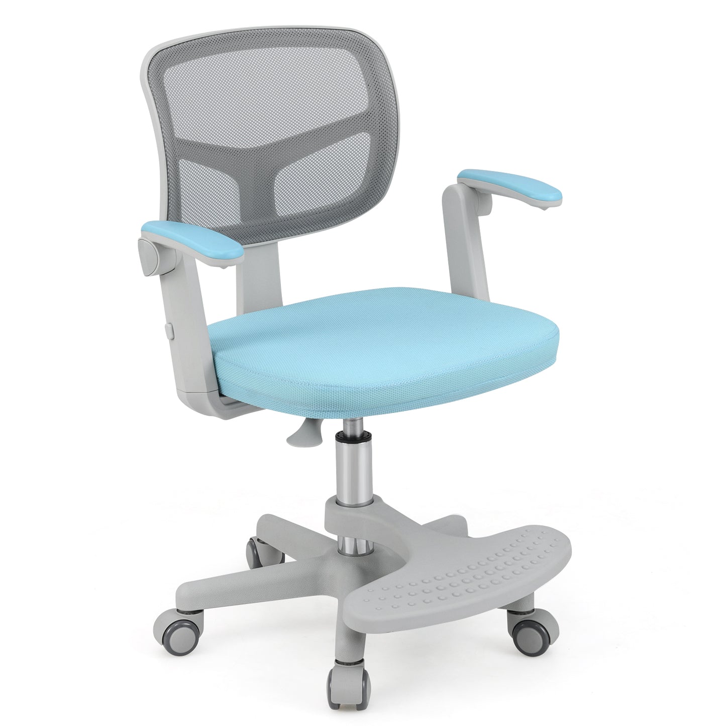 Kids Adjustable Height Swivel Desk Chair Blue | Ergonomic Mesh