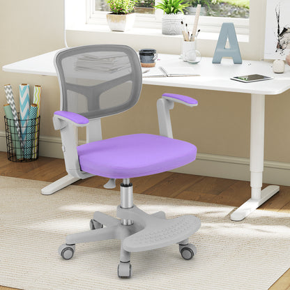 Purple Kids Desk Chair | Adjustable Height Swivel Seat Ages 3-10