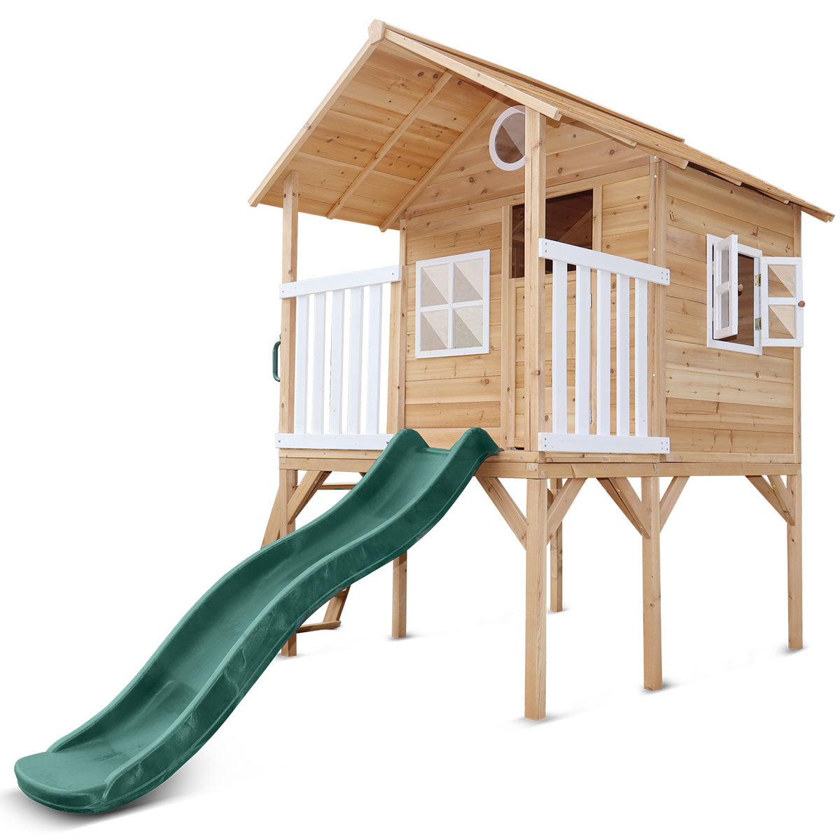 Lifespan Kids Archie Cubby House with Slide, a fun backyard play structure for kids.