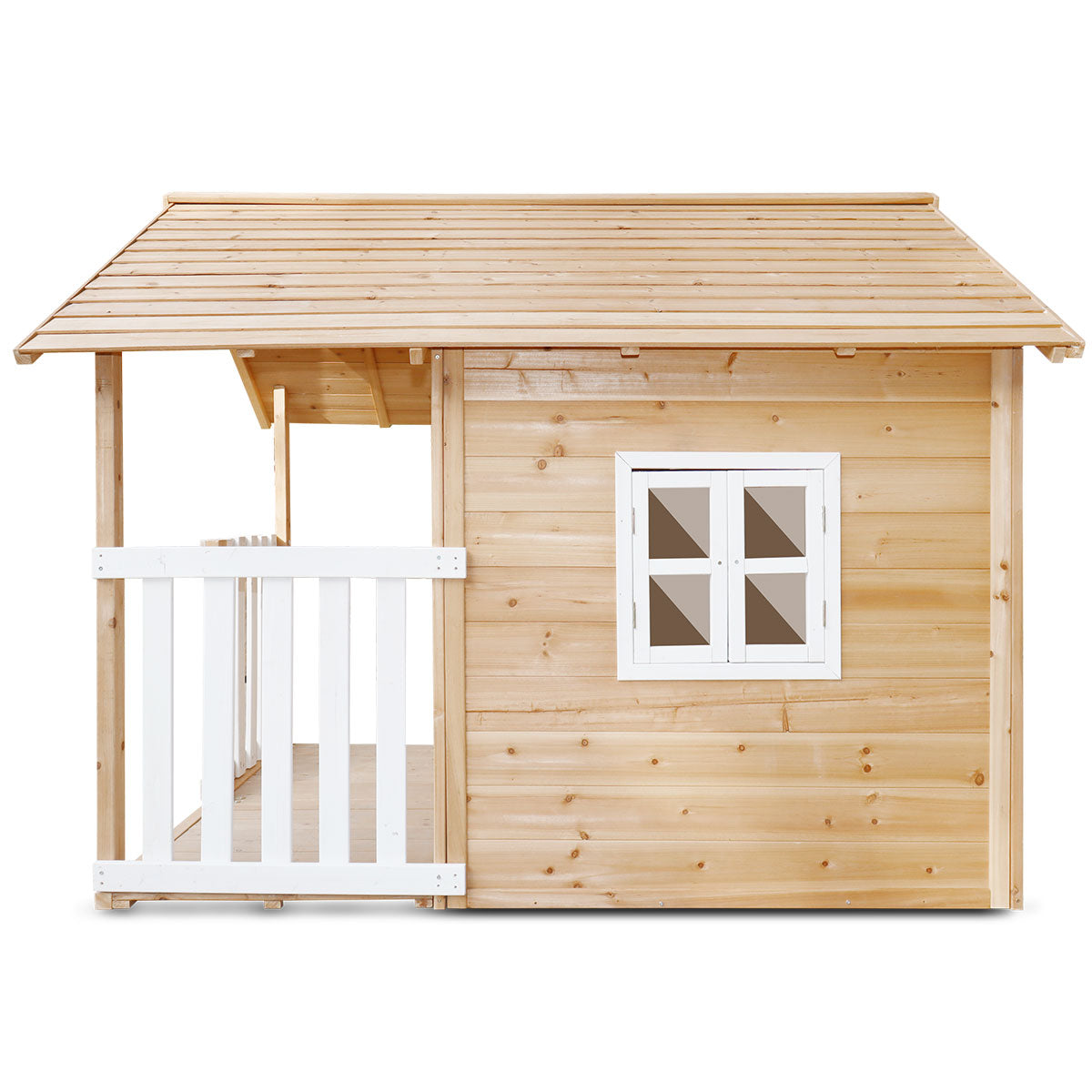 Archie Wooden Cubby House | Fun outdoor playhouse with slide, ideal for kids backyard adventures.