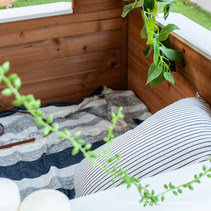 Teddy Cubby House | Natural Timber with Floor & Picket Fence