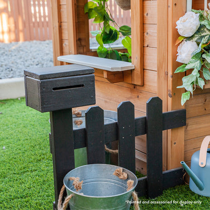Teddy Cubby House | Natural Timber with Floor & Picket Fence