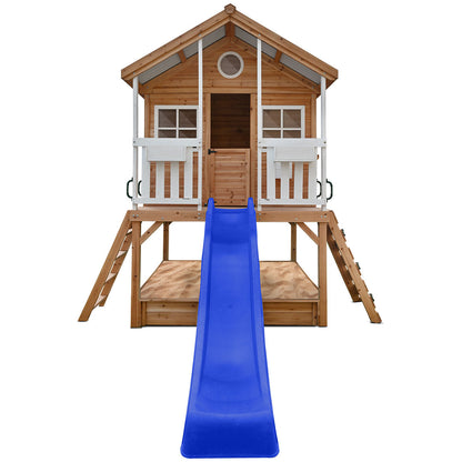 Winchester Cubby House | 1.2m Elevated Platform & 2.2m Blue Slide