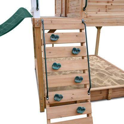 Winchester Cubby House | 1.45m Elevated Platform & 3m Green Slide