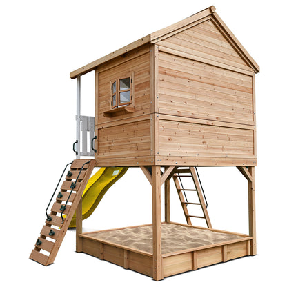 Winchester Cubby House | 1.45m Elevated Platform & 3m Yellow Slide