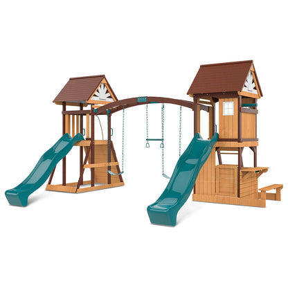 Lifespan Kids Armadale Play Centre with dual 2.2m green slides