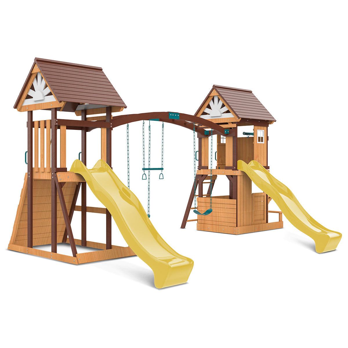 Armadale Play Centre's curved swing beam and monkey bars