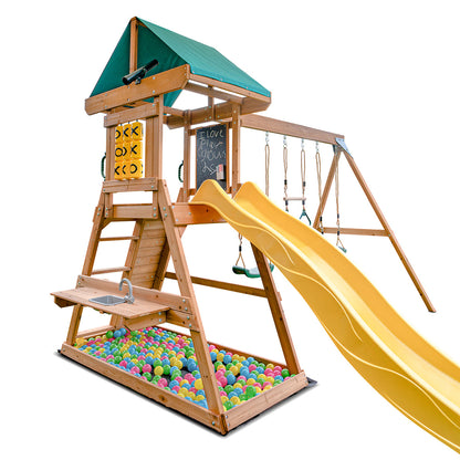 Anchors and groundsheet included for secure installation of Birmingham playset