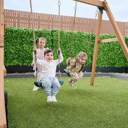 Greenvale Play Centre | 1.8m Yellow Slide & Rock Wall for Kids