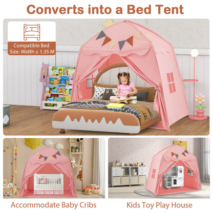 Large Pink Kids Tent | Fairy Lights & Roomy Indoor Outdoor Play