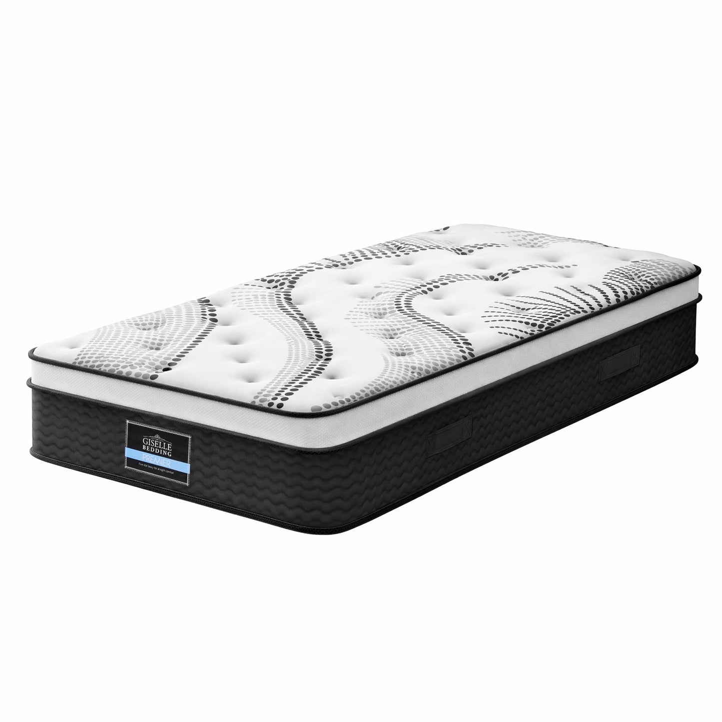 Giselle Bedding Como Euro Top Pocket Spring Mattress 32cm Thick King Single
