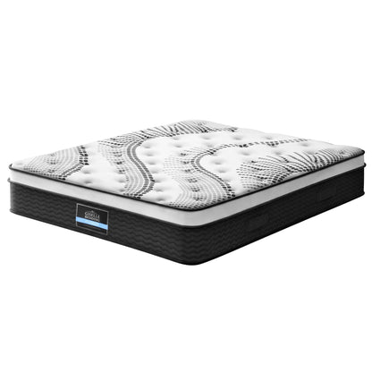 Giselle Bedding Como Euro Top Pocket Spring Mattress 32cm Thick Queen