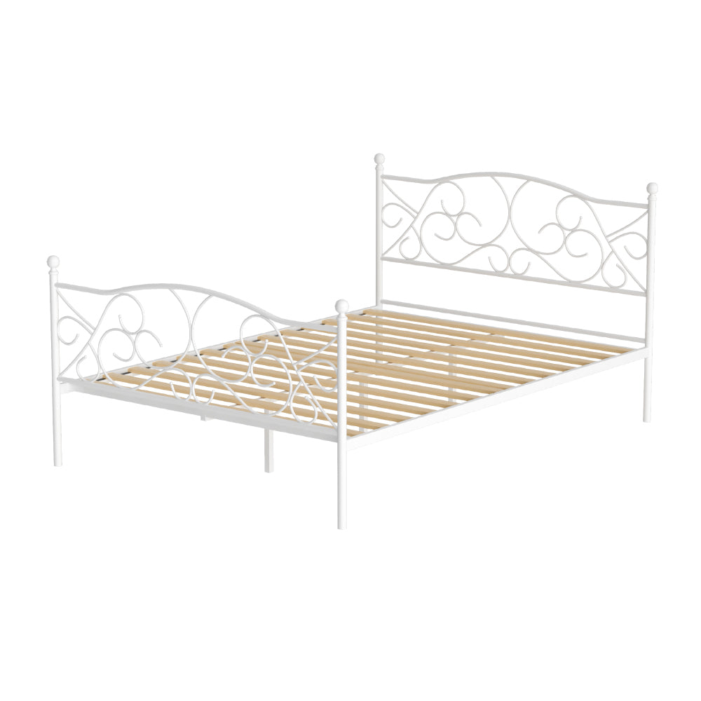 Artiss GROA Double Metal Bed Frame with Storage | Perfect space-saving solution for kids rooms.