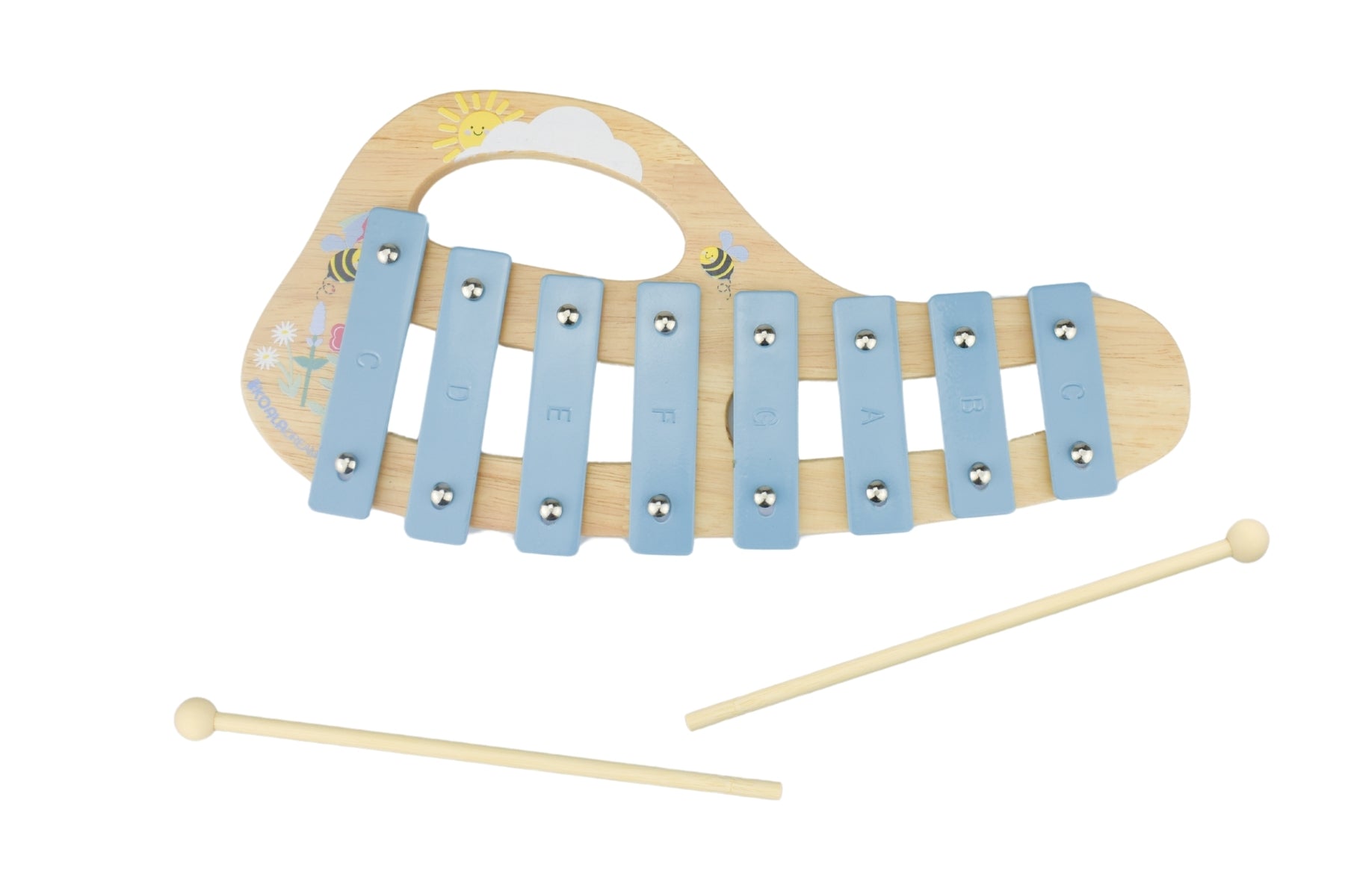 Colorful Koala Dream Buzzy Bee Wooden Xylophone for Kids, perfect for musical play at home.