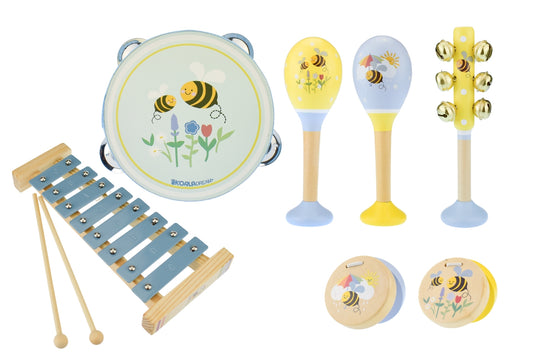 Koala Dream Buzzy Days 7 Piece Kids Musical Instrument Set for fun at home.