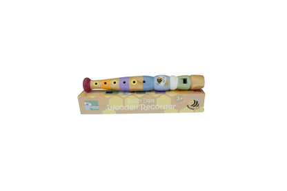 Vibrant wooden piccolo recorder perfect for introducing children to music and developing musical skills