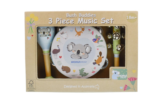 Bush Buddies Australian Animals 3 Pcs Musical Set