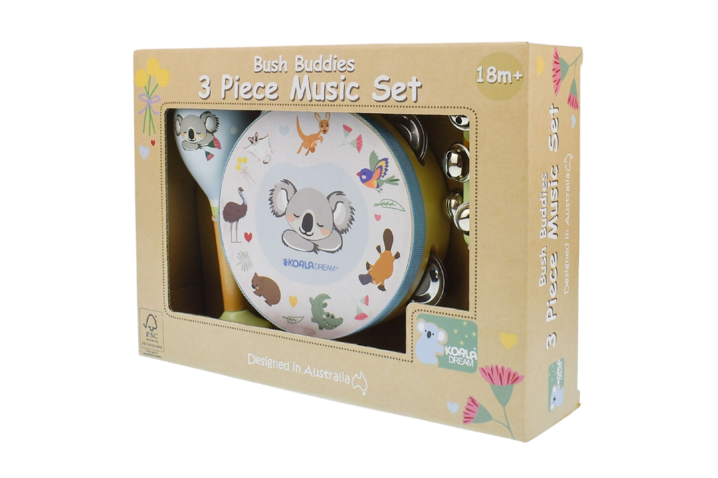 Bush Buddies Australian Animals 3 Pcs Musical Set