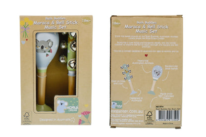 Bush Buddies Australian Animals Maraca & Bellstick Set
