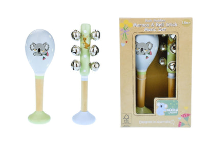 Bush Buddies Australian Animals Maraca & Bellstick Set