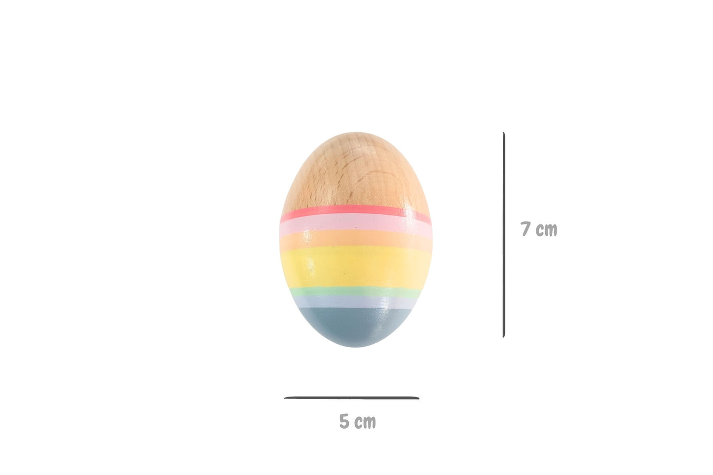 Rainbow Beech Wood Egg Shakers 2 Pack | Musical Sensory Toy