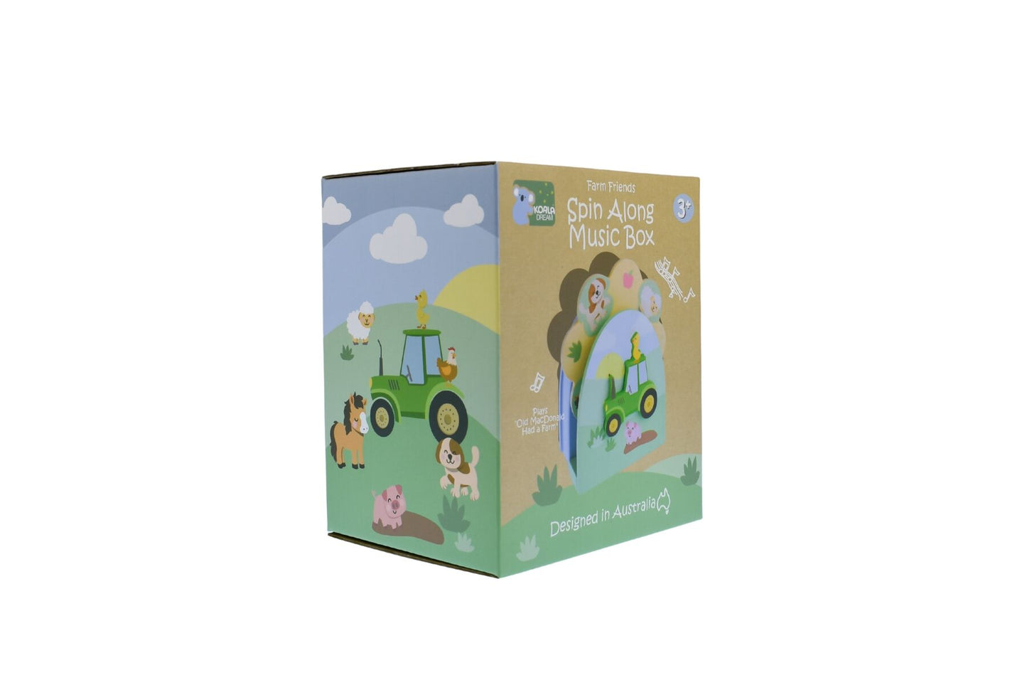 Farm Friends Spin Along Music Box