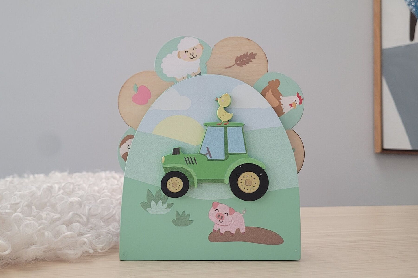 Farm Friends Spin Along Music Box