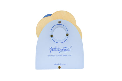 Wild Buddies Colorful Wooden Ferris Wheel Music Box | Spins