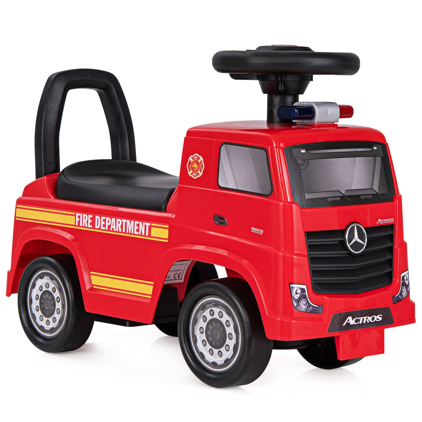 Mercedes-Benz Kids Ride On Fire Engine Truck | Red Foot To Floor
