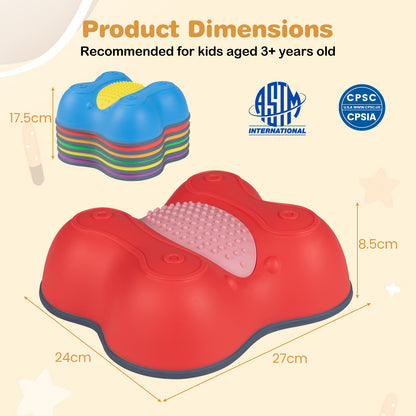 Multi-Color Montessori Stepping Stones | Detachable Butterfly Toys