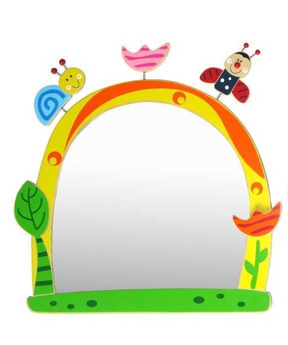 Kaper Kidz Spring Mirror | Wooden Frame Kids Room Decor