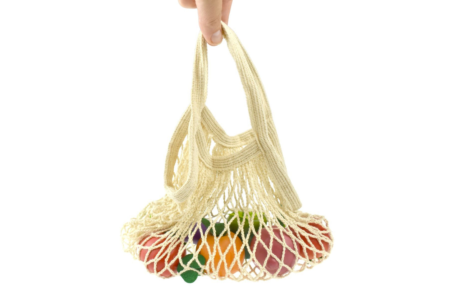 Kaper Kidz Wooden Vegetables Set with Mesh Bag | 7 Pieces
