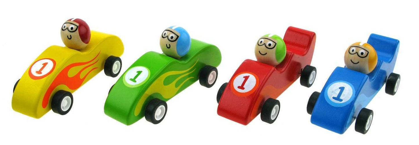 Kaper Kidz Pull Back Racing Cars Set | 4 Colourful Toy Vehicles