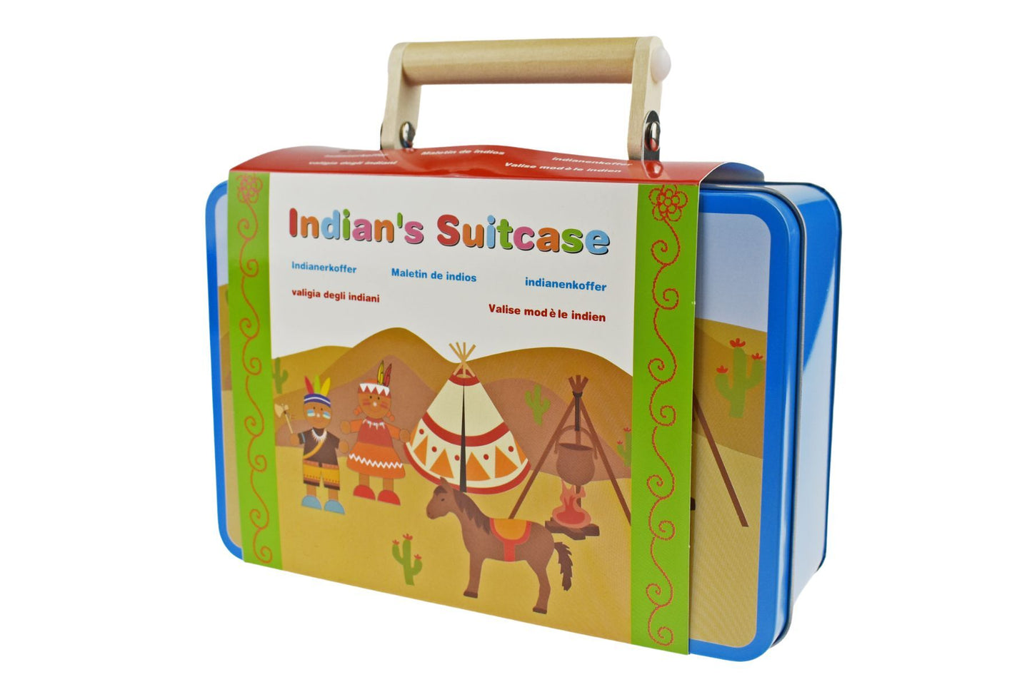 Kaper Kidz Native American Dress Up Set in Tin Case