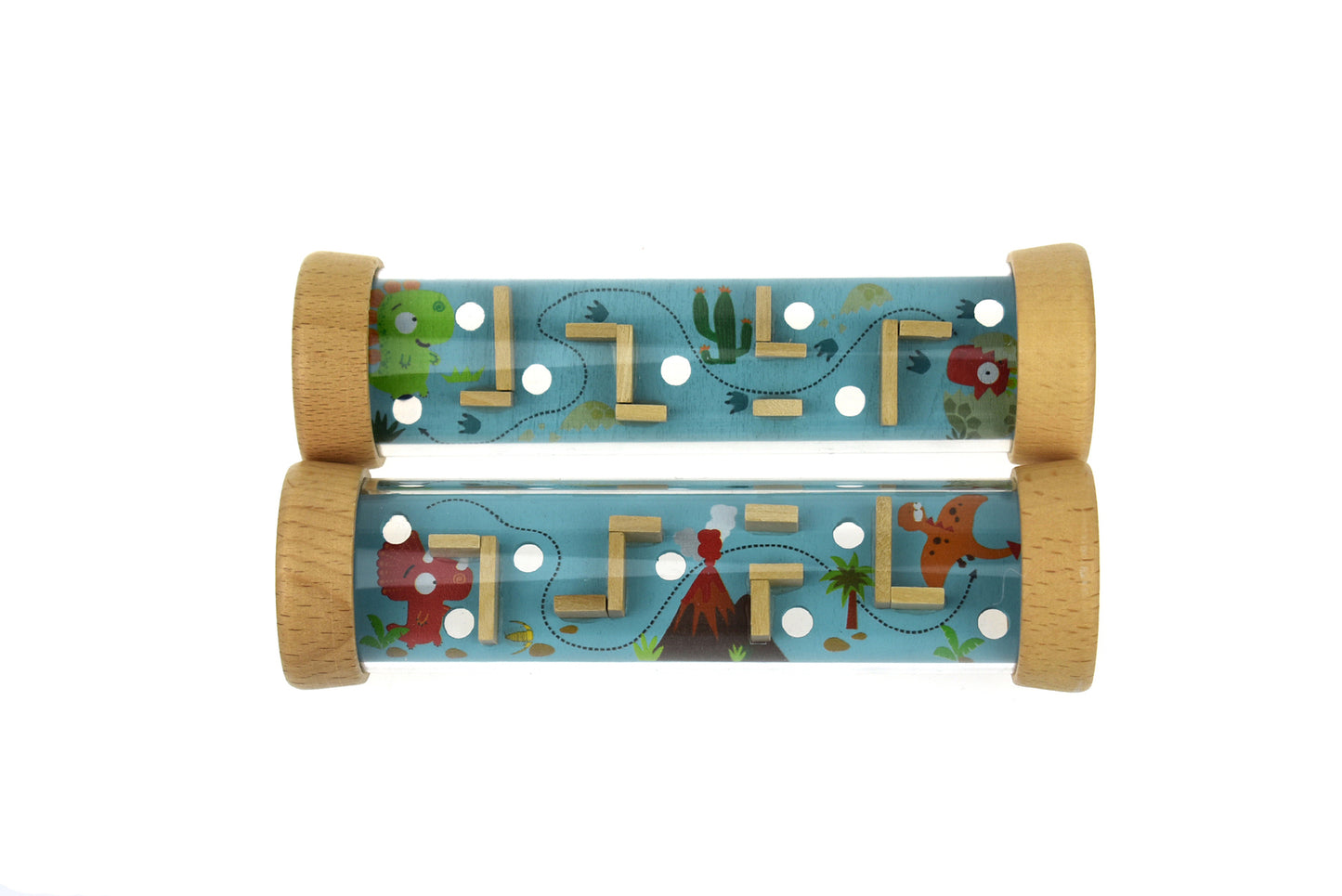 Kaper Kidz Wooden Dinosaur Labyrinth Tube Maze Game