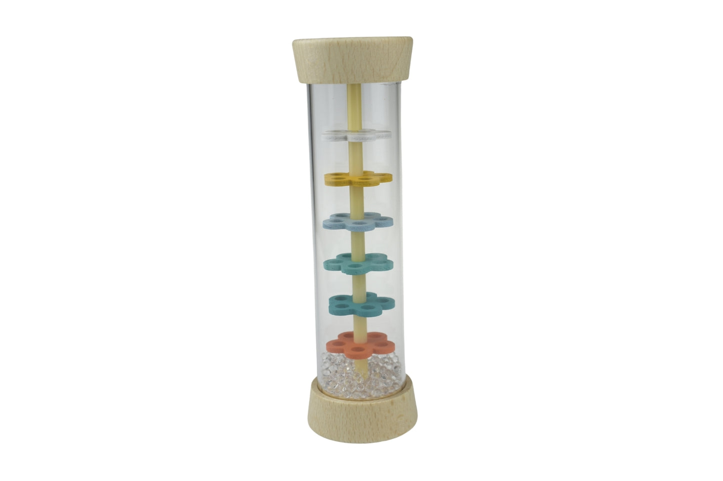 Kaper Kidz Wooden Rainmaker Rattle for Sensory Play 18m+