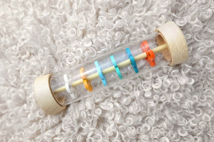 Kaper Kidz Wooden Rainmaker Rattle for Sensory Play 18m+