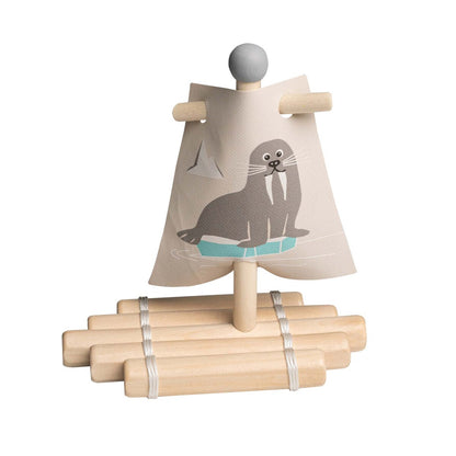 Kaper Kidz Wooden Raft | Adorable Bath & Beach Toy